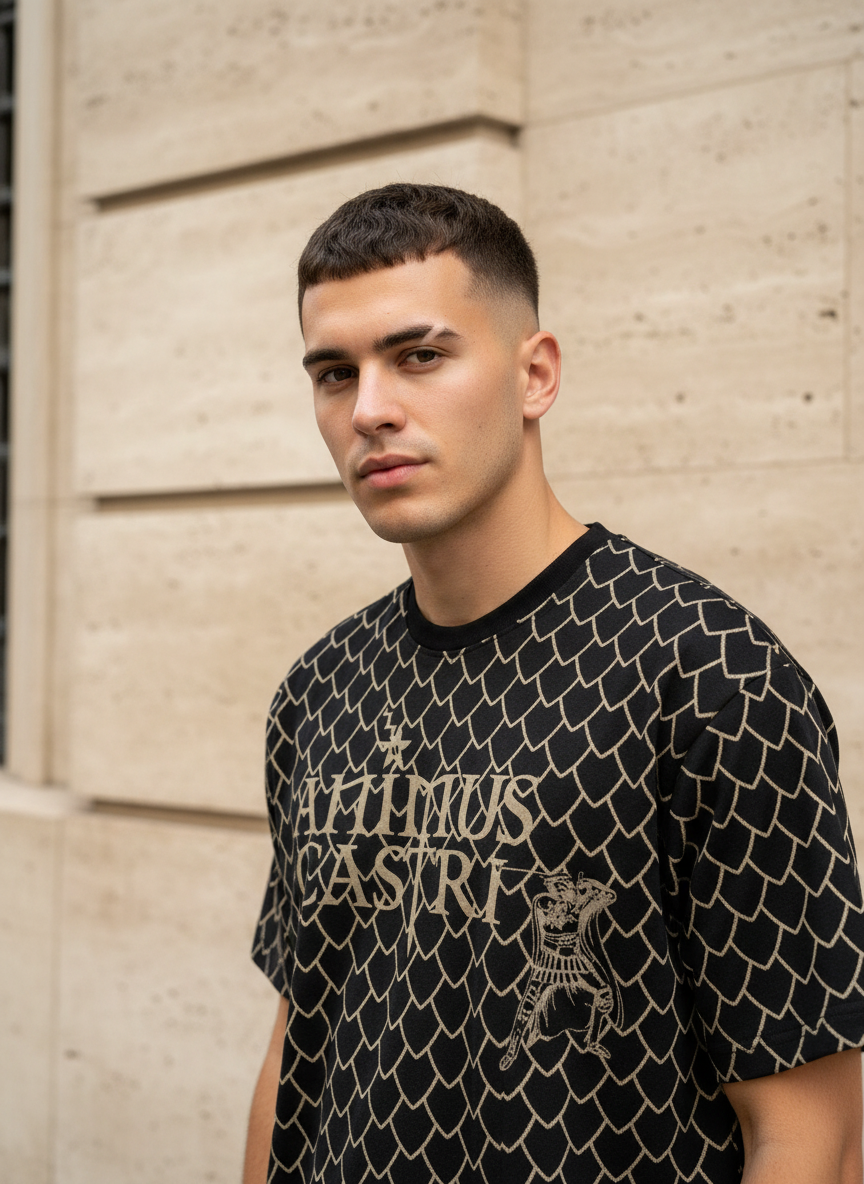 T-shirt Animus Castri effetto Laser